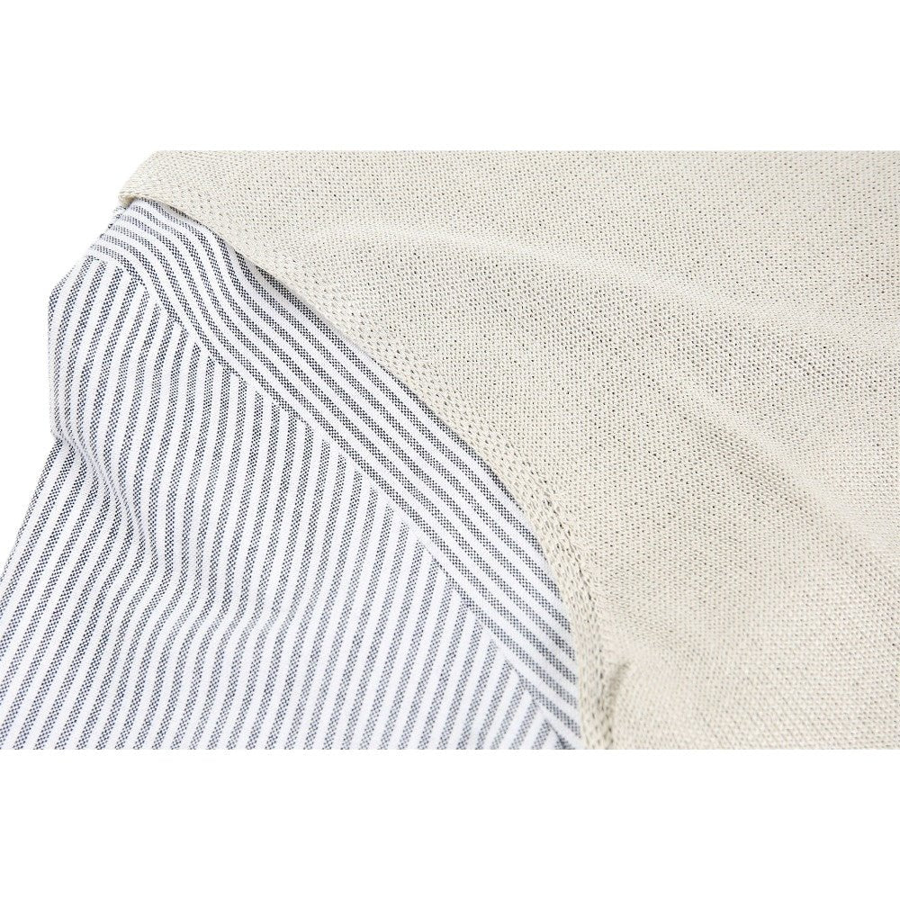 V - Neck Knit Vest Layered Striped Shirt - Thrashink