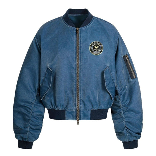 Vintage Badge Bomber Jacket - Thrashink