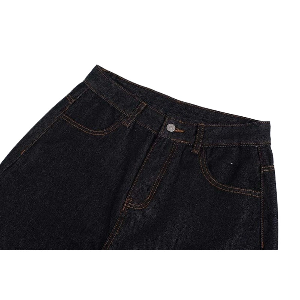 Vintage Embroidery Wide - Leg Jeans - Thrashink