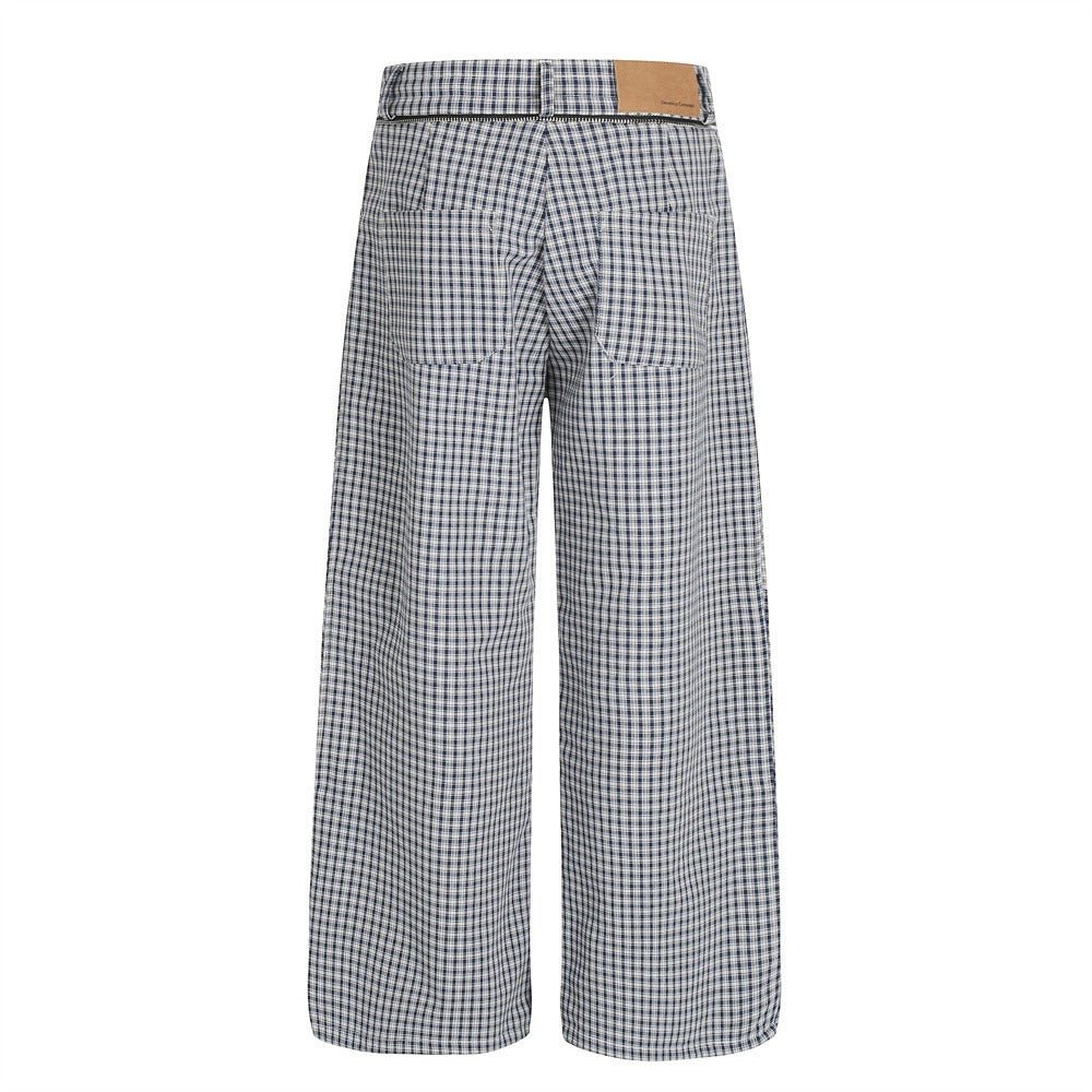 Vintage Handkerchief Plaid Casual Pants - Thrashink