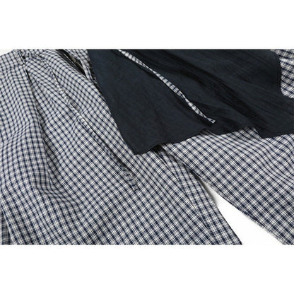 Vintage Handkerchief Plaid Casual Pants - Thrashink