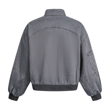 Vintage Multi - Pocket Bomber Jacket - Thrashink