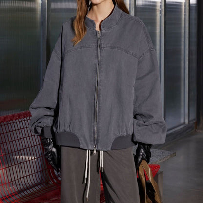 Vintage Multi - Pocket Bomber Jacket - Thrashink