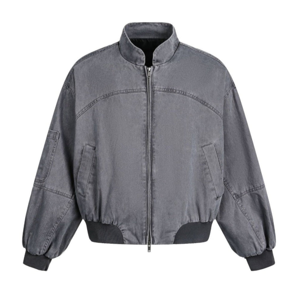 Vintage Multi - Pocket Bomber Jacket - Thrashink