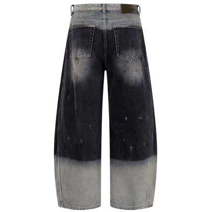 Vintage Splash Paint Wide - Leg Jeans - Thrashink