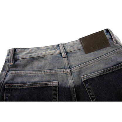 Vintage Splash Paint Wide - Leg Jeans - Thrashink