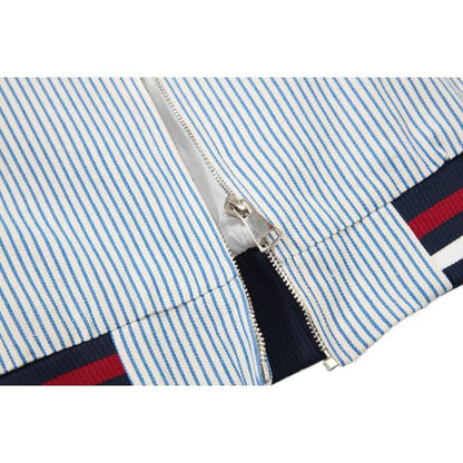 Vintage Striped Tigers Varsity Jacket - Thrashink