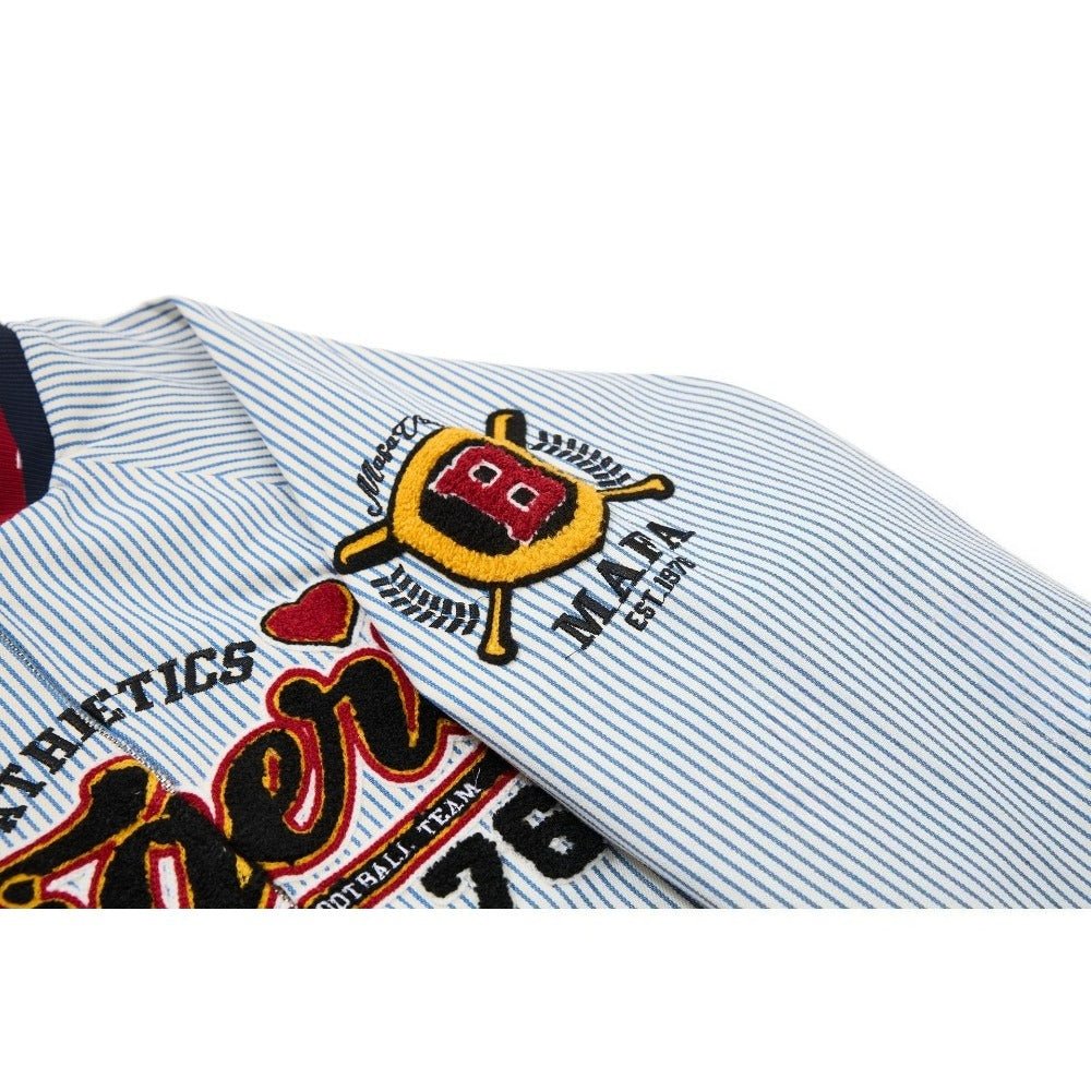 Vintage Striped Tigers Varsity Jacket - Thrashink