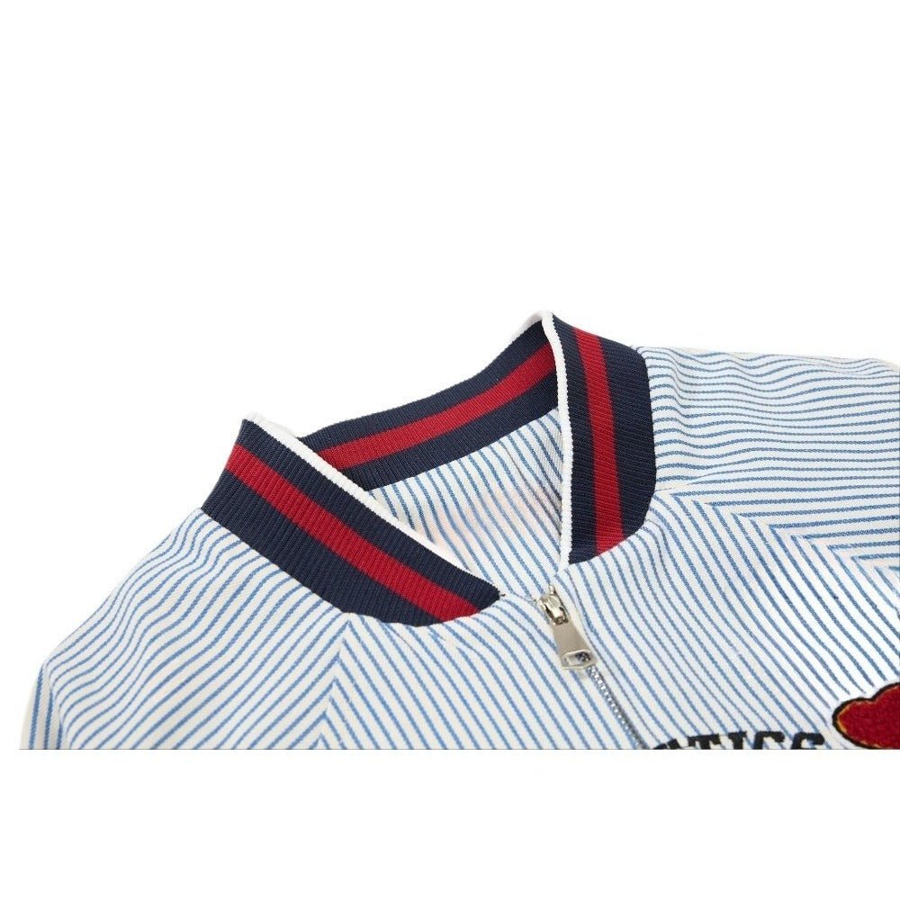 Vintage Striped Tigers Varsity Jacket - Thrashink