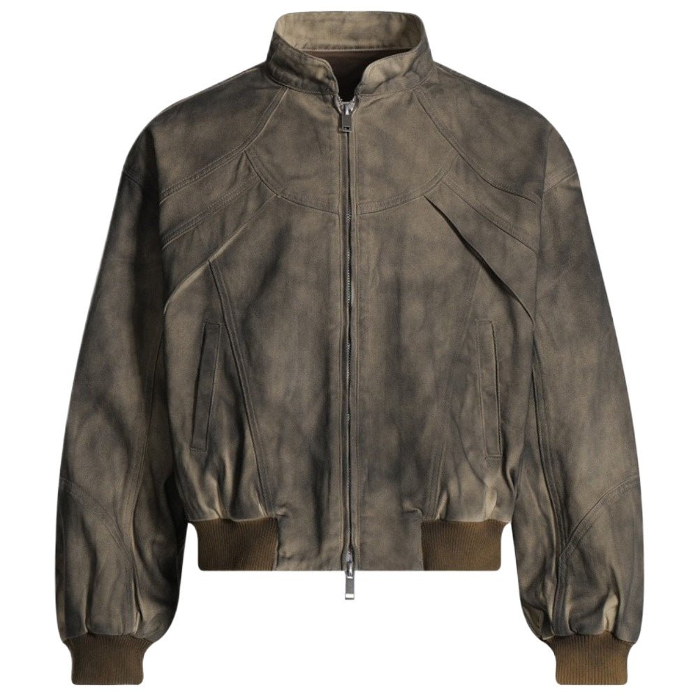 Vintage Tie - dye Distressed Short Jacket - Thrashink