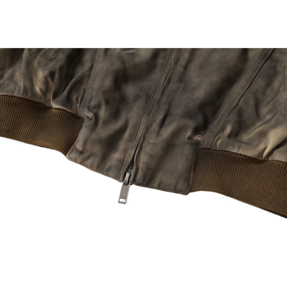 Vintage Tie - dye Distressed Short Jacket - Thrashink