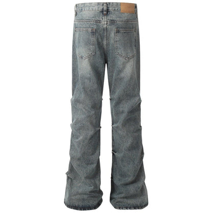 Vintage Wash Ruched Bell - Bottom Jeans - Thrashink
