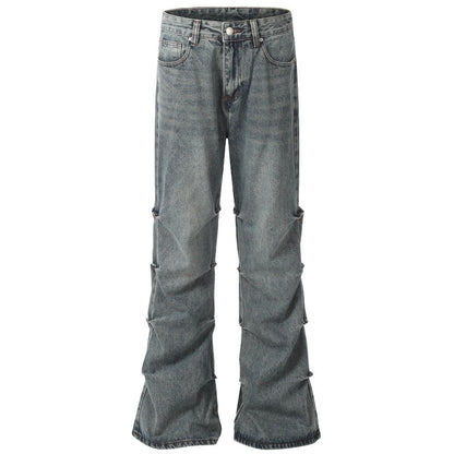 Vintage Wash Ruched Bell - Bottom Jeans - Thrashink