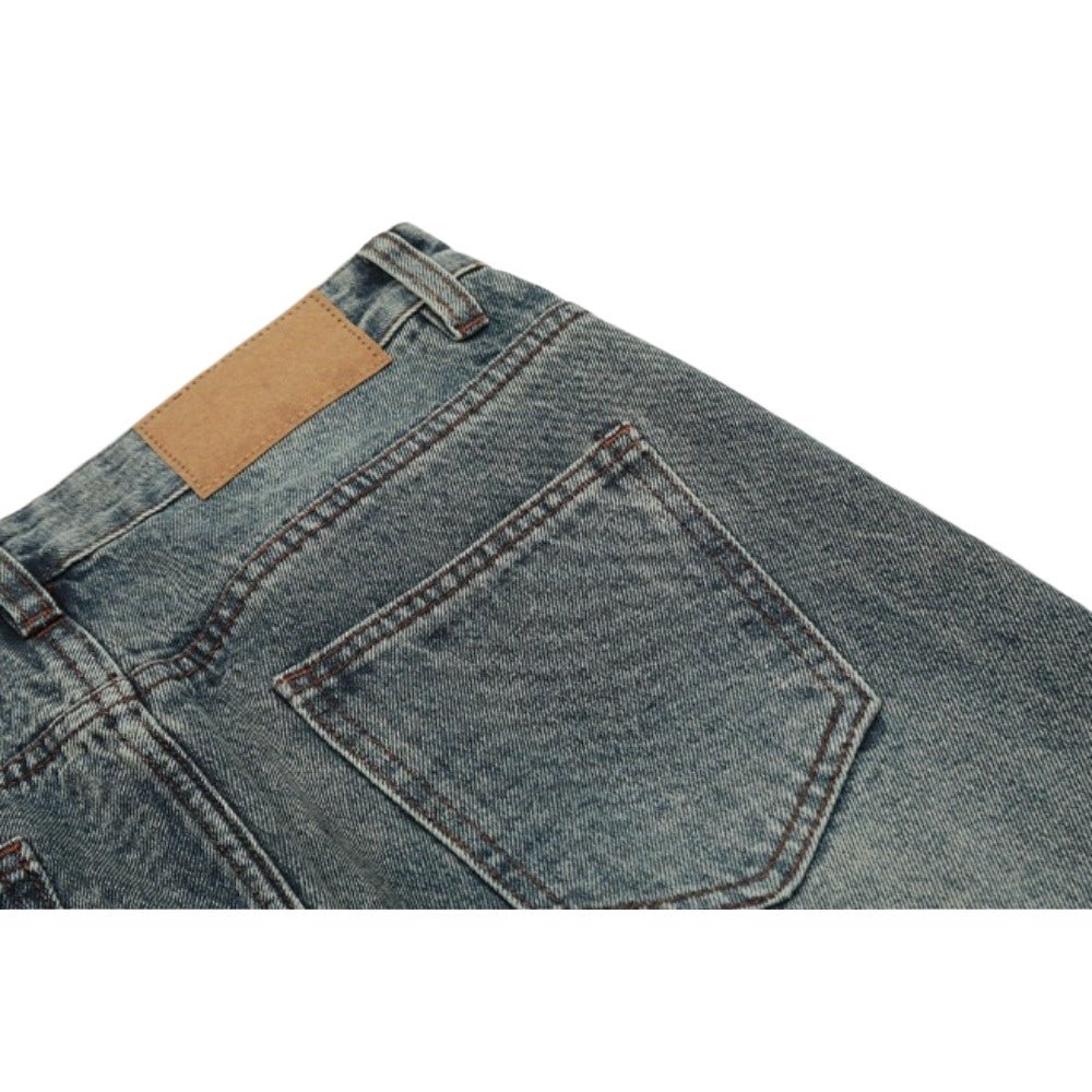Vintage Wash Ruched Bell - Bottom Jeans - Thrashink