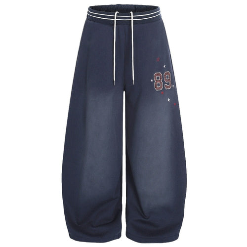 Vintage Washed "68" Graphic Print Sweatpants - Thrashink