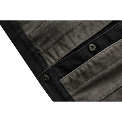 Vintage Washed Gradient Denim Jacket - Thrashink