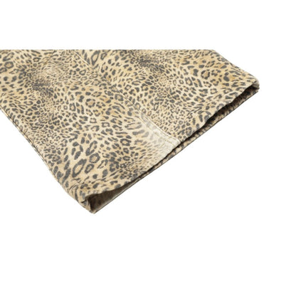 Vintage Washed Leopard Print Casual Pants - Thrashink