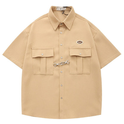 Waffle Chain Shirt - Thrashink