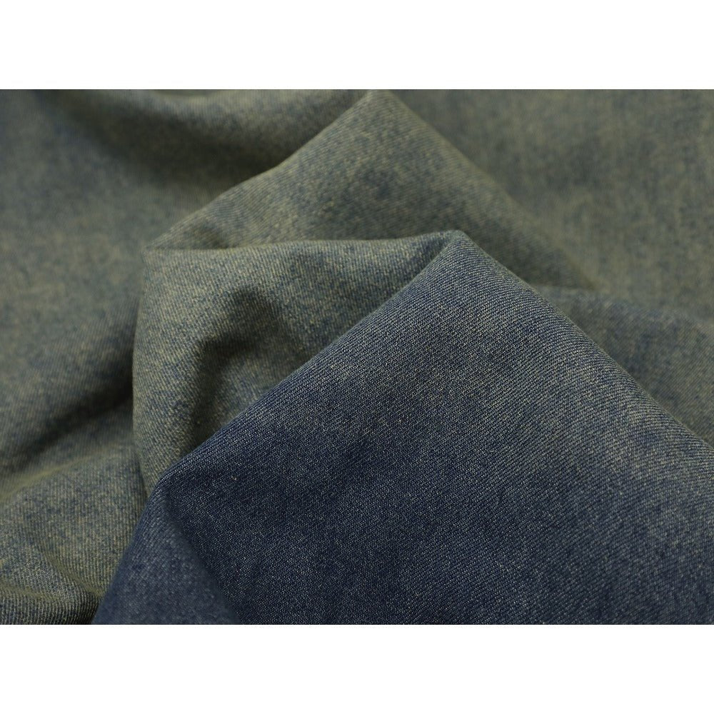 Washed Denim Sherpa Collar Patched Padded Jacket - Thrashink