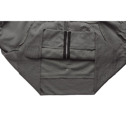 Wasteland - style Distressed Zip - up Hoodie - Thrashink