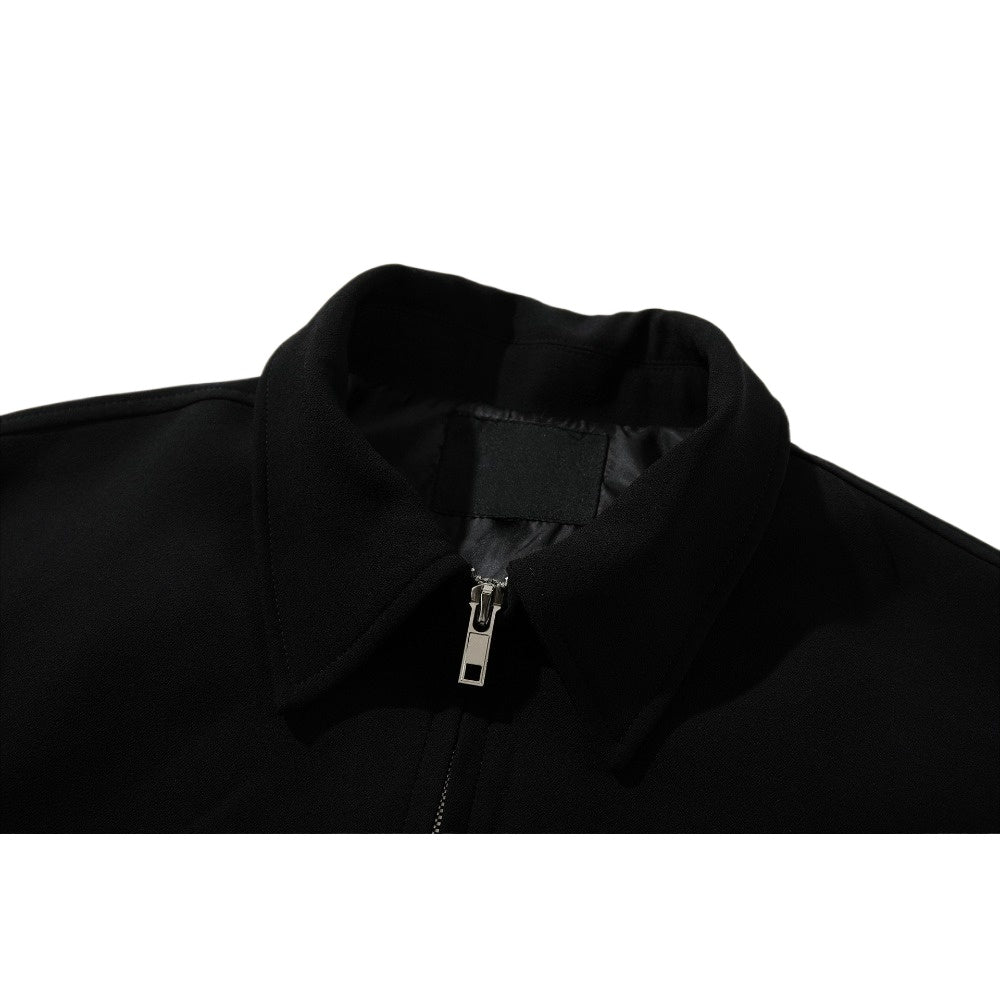 Zip Back Statement Collared Jacket - Thrashink